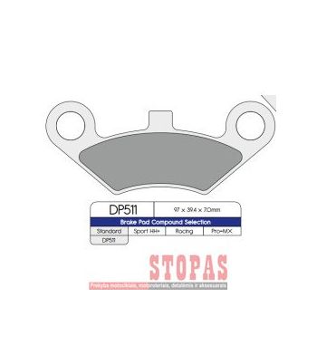 DP BRAKES STABDŽIŲ KALADĖLĖS PEUGEOT/CF MOTO