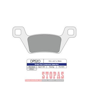 DP BRAKES STABDŽIŲ KALADĖLĖS KYMCO