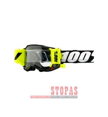 100% Akiniai Black| Fluorescent Yellow