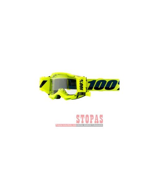 100% Akiniai Black| Fluorescent Yellow