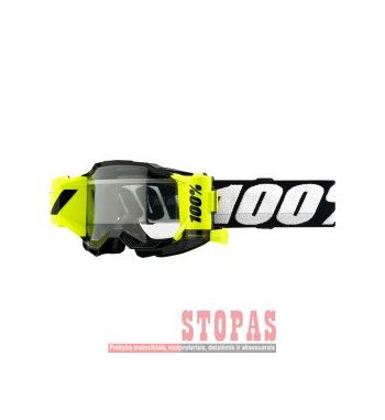 100% Akiniai Black| Fluorescent Yellow