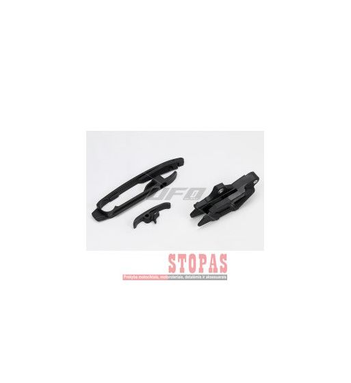 UFO CHAIN GUIDE & SLIDER KIT HUSQVARNA TC/TE/FE/FC BLACK