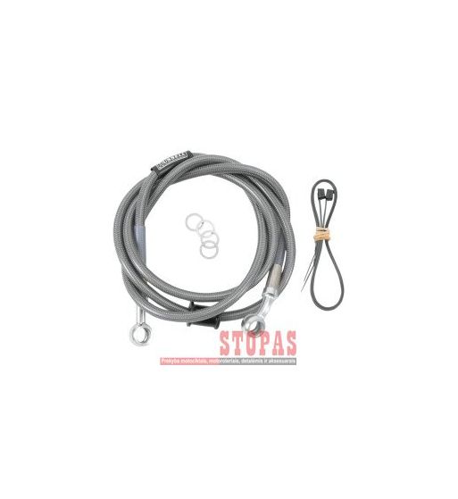 RUSSELL Cycleflex Stainless Steel Front Brake Line Silver KAWASAKI