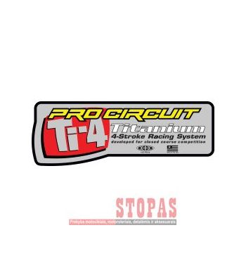 PRO CIRCUIT Lipdukas Exhaust Decal