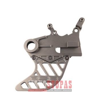 POWERSTANDS RACING GUARD REAR DISC ALUMINUM ANODIZED GUN METAL YAMAHA