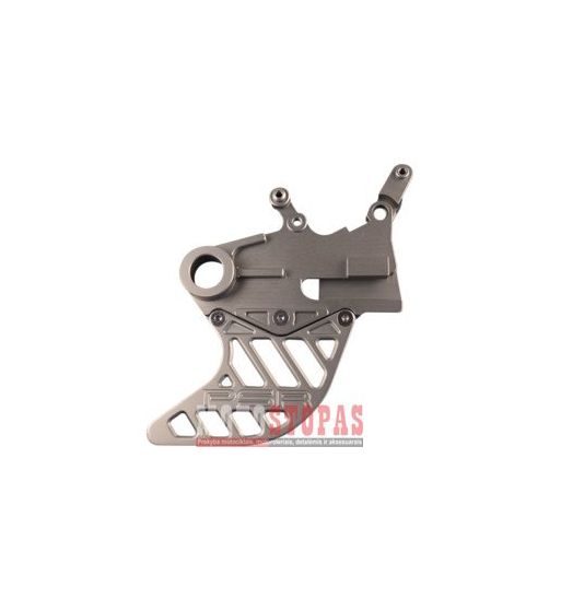 POWERSTANDS RACING GUARD REAR DISC ALUMINUM ANODIZED GUN METAL YAMAHA