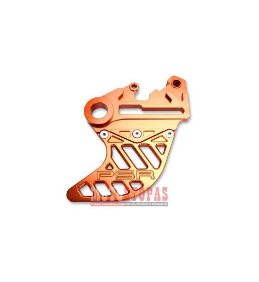 POWERSTANDS RACING GUARD REAR DISC ALUMINUM ANODIZED ORANGE KTM/HUSQVARNA