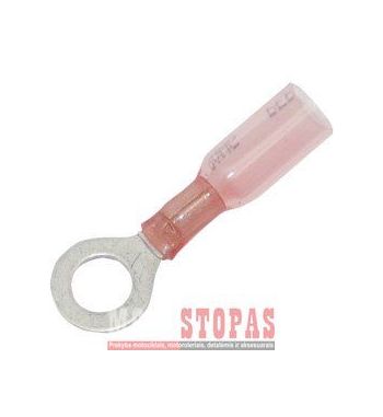 NAMZ RING TERMINAL Ø 0.25" 18-22 GAUGE (0,6-1MM) W/ HEAT SHRINK 25 PK