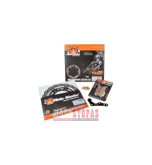 MOTO-MASTER BRAKE KIT FLAME FLOATING ROTOR 270 MM, BRAKE PADS, RELOCATE BRACKET HUSQVARNA