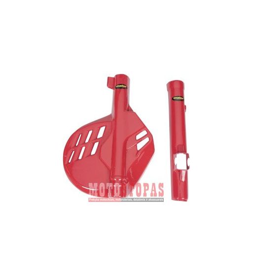 MAIER FORK/DISC GUARD CR/XR RED