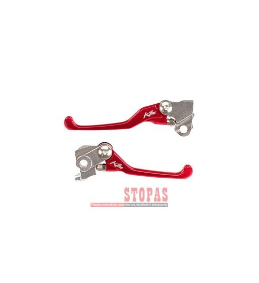 KITE SET BRAKE CLUTCH LEVER RED HONDA
