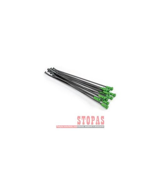 KITE STIPINŲ KOMPLEKTAS 19" REAR ALUMINIUM REPLACEMENT KIT BLACK | GREEN