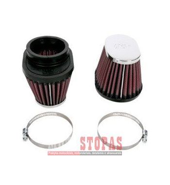 K & N UNIVERSAL FILTER SET (2) OVAL TAPERED