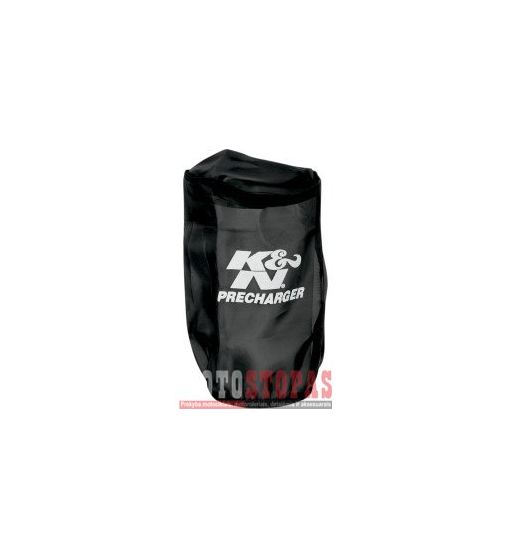 K & N AIR FILTER WRAP ROUND STRAIGHT BLACK