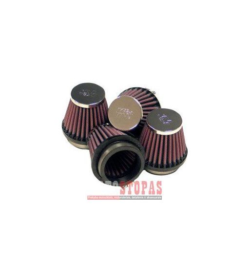 K & N UNIVERSAL AIR FILTER ROUND TAPERED 54MM (SET OF 4 FILTERS)