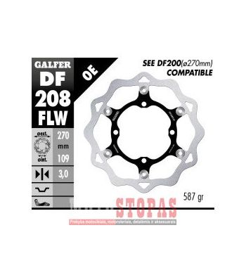 GALFER STABDŽIŲ DISKAS KAWASAKI