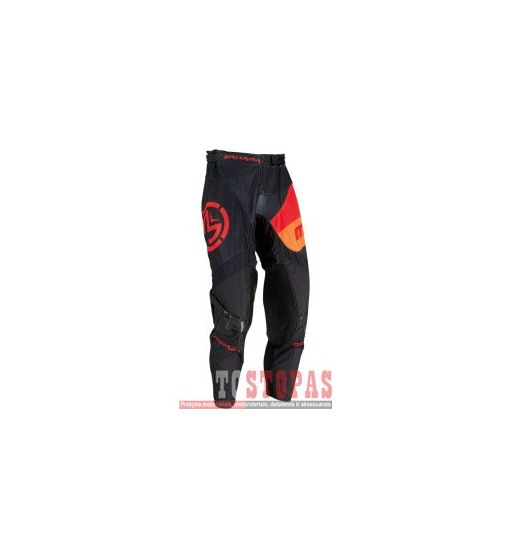 MOOSE RACING SOFT-GOODS Kelnės Black/Orange/Red - 30