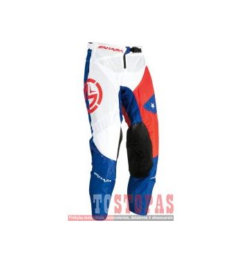 MOOSE RACING SOFT-GOODS Kelnės Red/white/Blue - 34