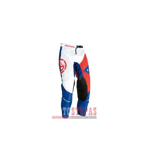 MOOSE RACING SOFT-GOODS Kelnės Red/white/Blue - 34