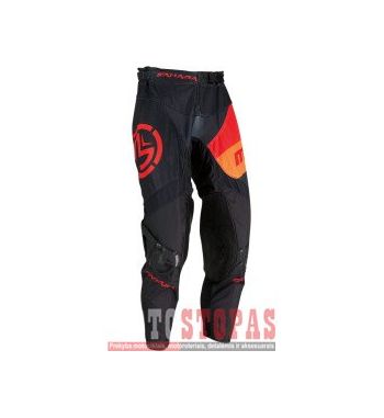 MOOSE RACING SOFT-GOODS Kelnės Black/Orange/Red - 36