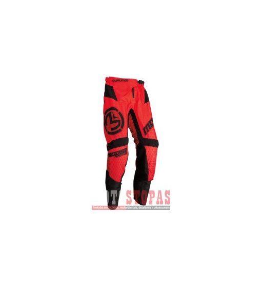 MOOSE RACING SOFT-GOODS Kelnės Black/Red - 36