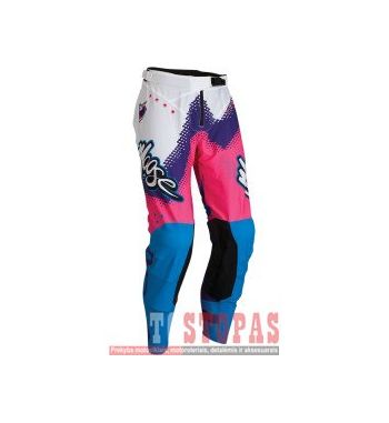 MOOSE RACING SOFT-GOODS Kelnės Pink/Blue/Purple - 40