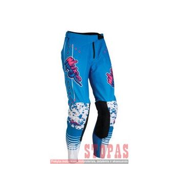 MOOSE RACING SOFT-GOODS Kelnės Blue/Pink/White - 36