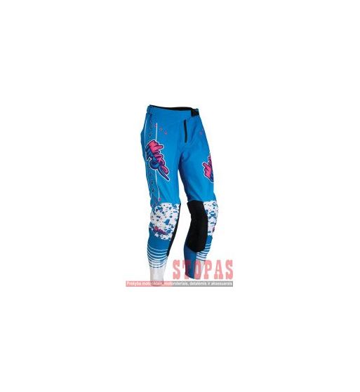 MOOSE RACING SOFT-GOODS Kelnės Blue/Pink/White - 34