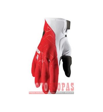 THOR Pirštinės RED/WHITE XL