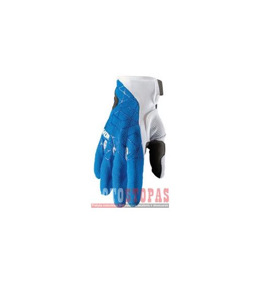 THOR Pirštinės BLUE/WHITE XL