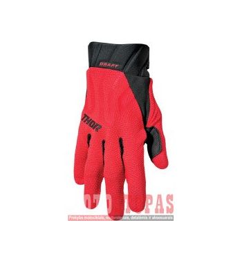 THOR Pirštinės RED/BLACK MD