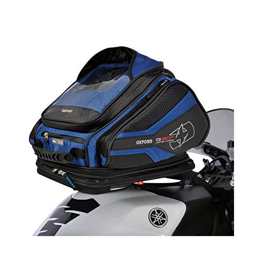 Torba na bak (30L) Q30R OXFORD kolor niebieski wymaga zestawu Quick relelase
