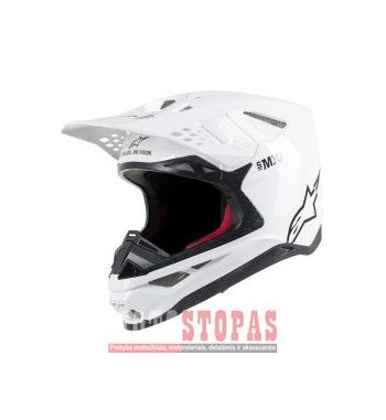 ALPINESTARS (MX) Šalmas Juoda| Baltas