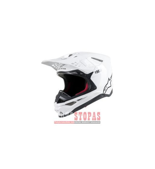 ALPINESTARS (MX) Šalmas Juoda| Baltas