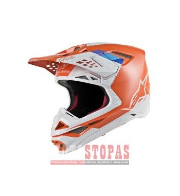 ALPINESTARS(MX) Šalmas Blue| Light Blue| Orange| White