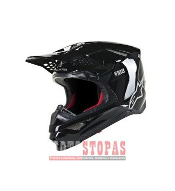 ALPINESTARS(MX) Šalmas Black| Gloss| White