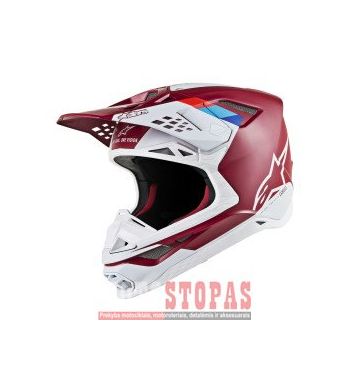ALPINESTARS(MX) Šalmas Blue| Light Blue| Red| White