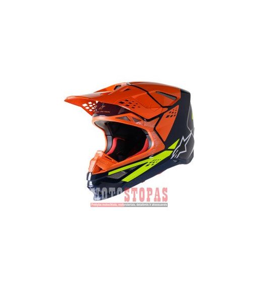 ALPINESTARS(MX) Šalmas BL/OR/YL S 