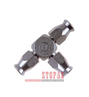 GOODRIDGE TEE FITTING REUSABLE FOR AN-03 HOSE STAINLESS-STEEL 3 x AN-3 HOSE-CONNECTOR