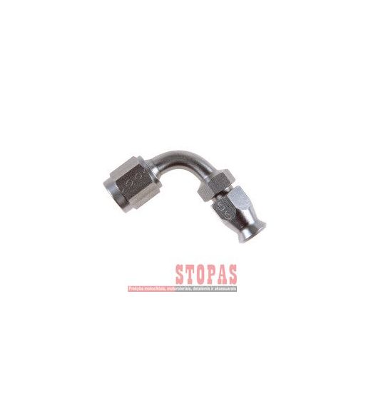 GOODRIDGE FITTING STAINLESS-STEEL 90° SWEPT TUBE -03 FEMALE CONCAVE SEAT 3/8x24 JIC/UNF