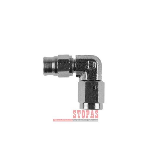 GOODRIDGE FITTING STAINLESS-STEEL FORGED 90° -03 FEMALE CONCAVE SEAT 3/8x24 JIC/UNF
