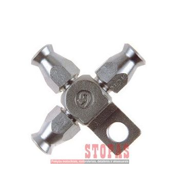GOODRIDGE TEE FITTING WITH MOUNT REUSABLE FOR AN-03 HOSE STAINLESS-STEEL 3 x AN-3 HOSE-CONNECTOR