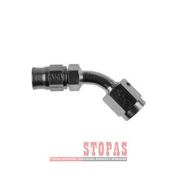 GOODRIDGE FITTING STAINLESS-STEEL 45° SWEPT TUBE -03 FEMALE CONCAVE SEAT 3/8x24 JIC/UNF