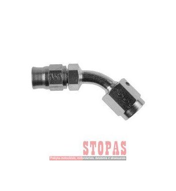 GOODRIDGE FITTING 45° SWEPT TUBE -03 FEMALE CONCAVE SEAT 3/8x24 JIC/UNF CHROME