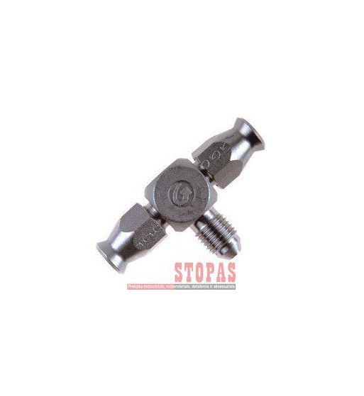 GOODRIDGE TEE FITTING REUSABLE FOR AN-03 HOSE STAINLESS-STEEL 1x MALE 3/8x24 JIC/UNF 2x AN-3 HOSE-CONNECTOR