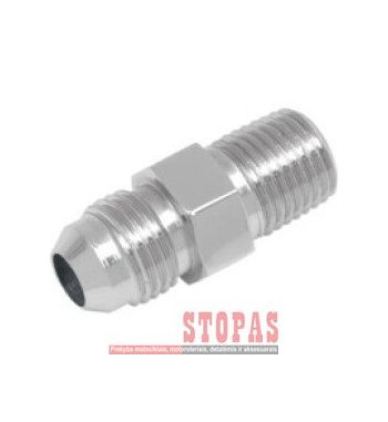 GOODRIDGE BRAKELINE ADAPTER FOR AN-03 HOSE STAINLESS-STEEL 2x MALE 3/8x24 JIC/UNF TO 1/8x27 NPT