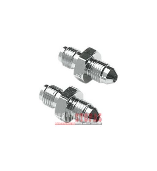 GOODRIDGE BRAKELINE ADAPTER FOR AN-03 HOSE STAINLESS-STEEL 2x MALE 3/8x24 JIC/UNF
