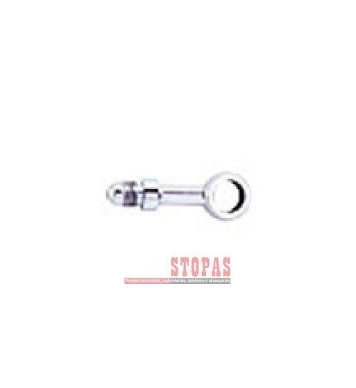 GOODRIDGE BANJO FITTING STRAIGHT ALUMINIUM -03 HOLE-Ø 10mm MALE 3/8x24 JIC/UNF BLACK