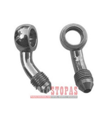 GOODRIDGE BANJO FITTING ALUMINIUM 45° -03 HOLE-Ø 10mm MALE 3/8x24 JIC/UNF BLACK