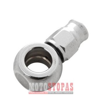 GOODRIDGE BANJO FITTING STAINLESS-STEEL STRAIGHT SHORT CHROME -03 HOLE-Ø 10mm